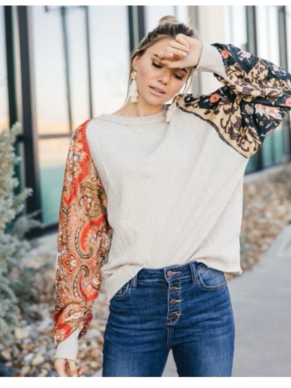 Free People Vintage Affair Pullover Sweater size small